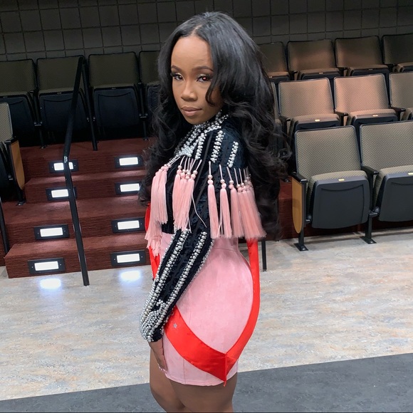 Pink dress custom made by designer angel brinks - Picture 5 of 5